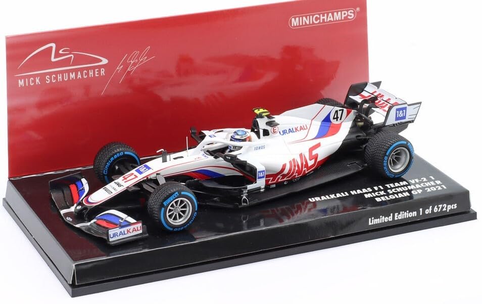 ミニチャンプス 1/43 ハース VF-21 2021 ミック・シューマッハ Mick Schumacher Uralkali Haas F1 Team VF-21 Formula 1